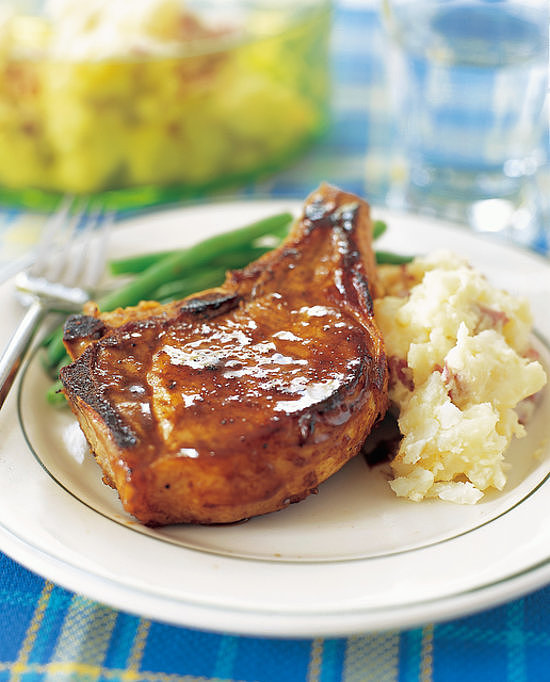 Whiskey-Glazed Pork Chops Whiskey-Glazed Pork Chops