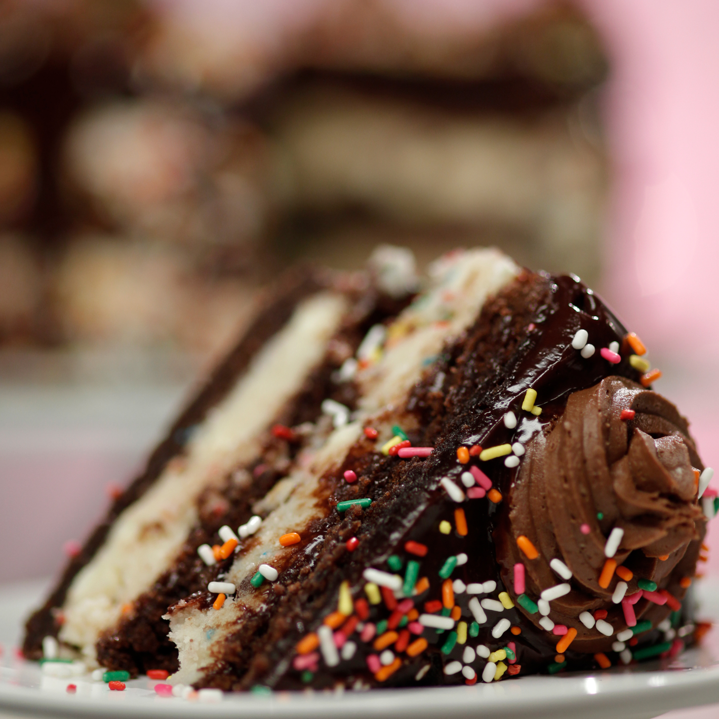 Confetti Cookie Dough Brownie Cake POPSUGAR Food