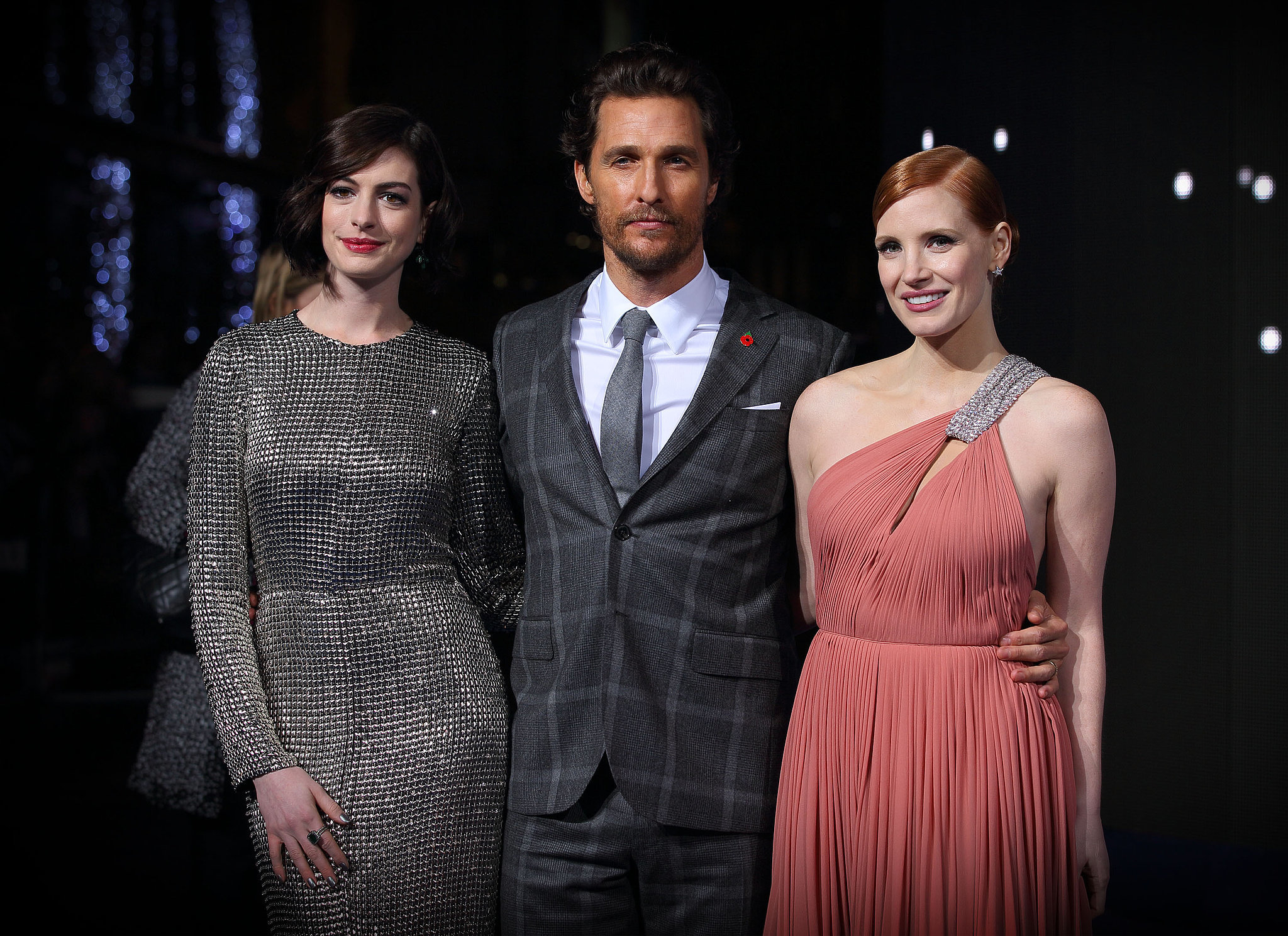 Matthew McConaughey, Jessica Chastain, and Anne Hathaway made for a