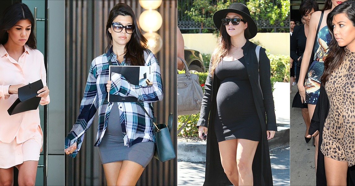 Kourtney Kardashian Pregnant Style Popsugar Moms