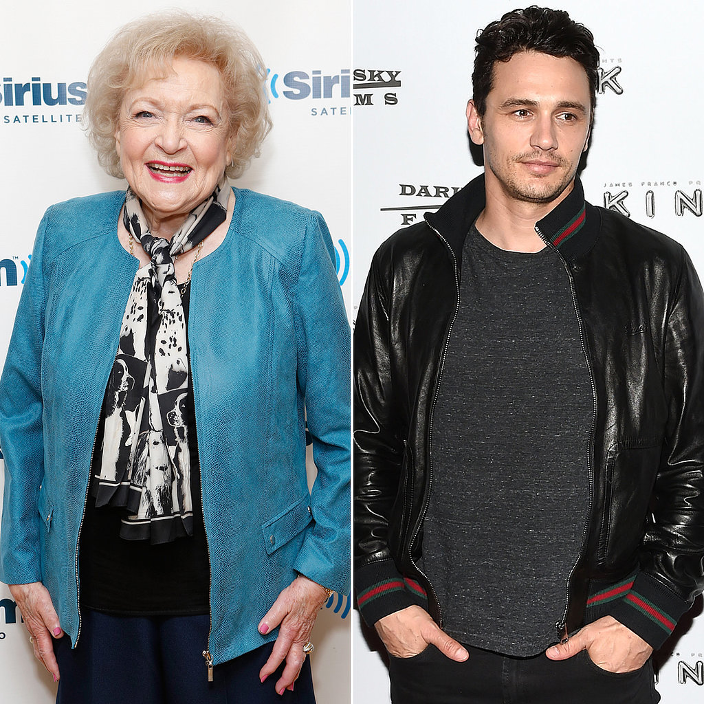 Betty White and James Franco Betty White and James Franco