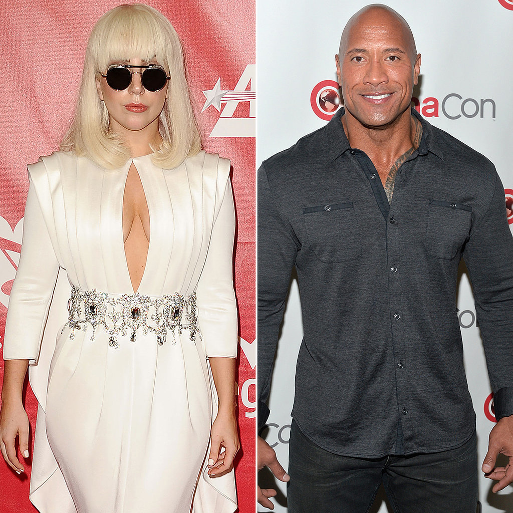 Lady Gaga and Dwayne "The Rock" Johnson Lady Gaga and Dwayne "The Rock" Johnson