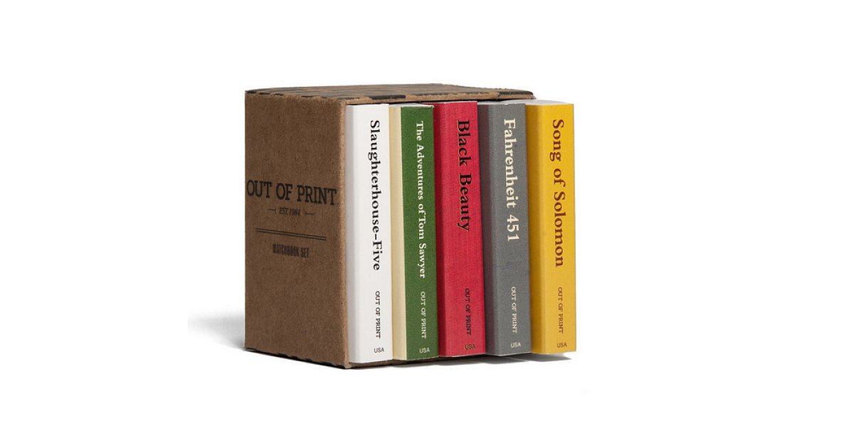 Match Book Set (8) 31 BookThemed Gifts For the LiteratureLover in