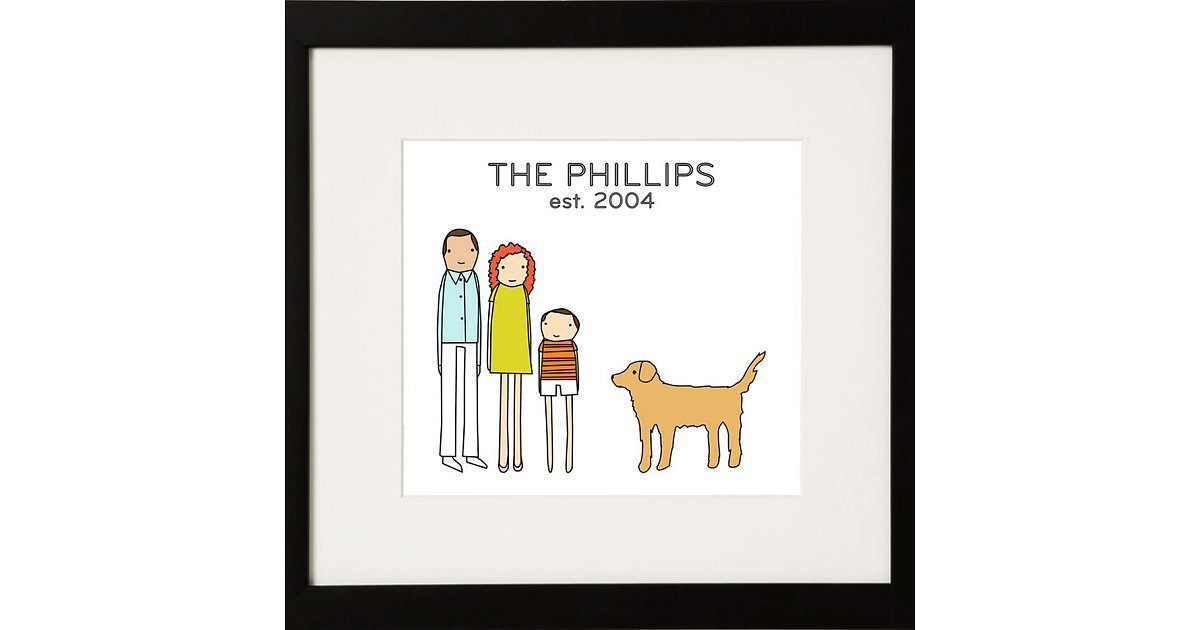 Personalized Family Print | The Best Holiday Gift Ideas For the Whole