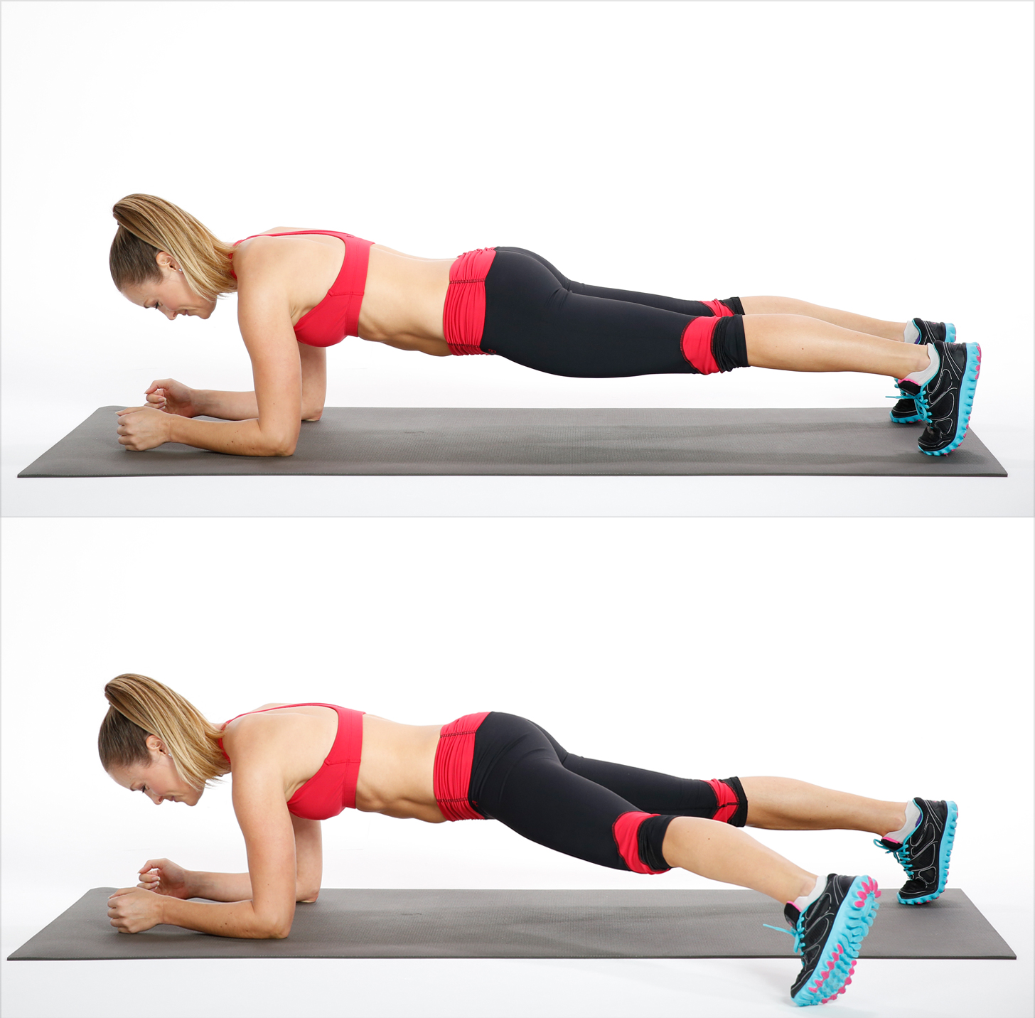 Circuit Two Elbow Plank Side Step A Quick And Effective Core Workout Popsugar Fitness