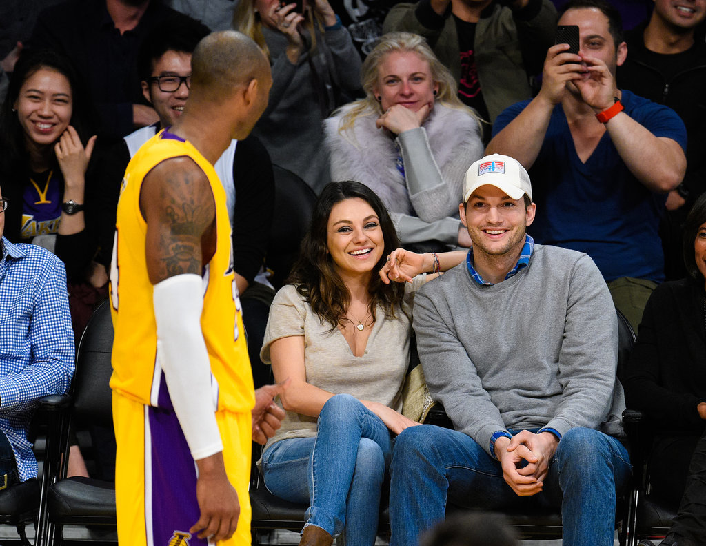 Mila-Kunis-Ashton-Kutcher-Lakers-Game-De