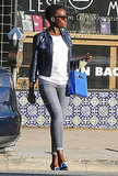 Lupita Nyong'o Leaves Lunch Looking