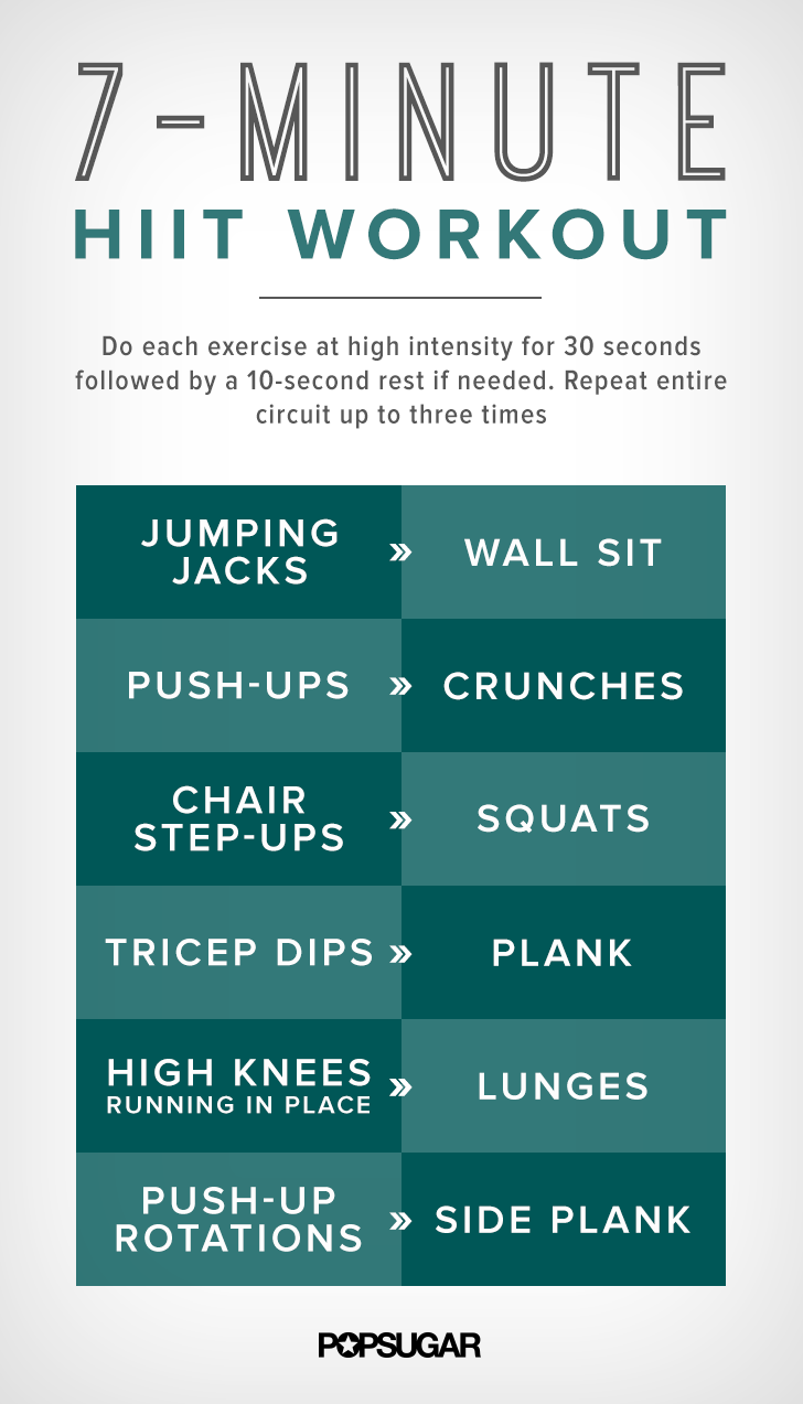 7-Minute HIIT Workout Printable Poster