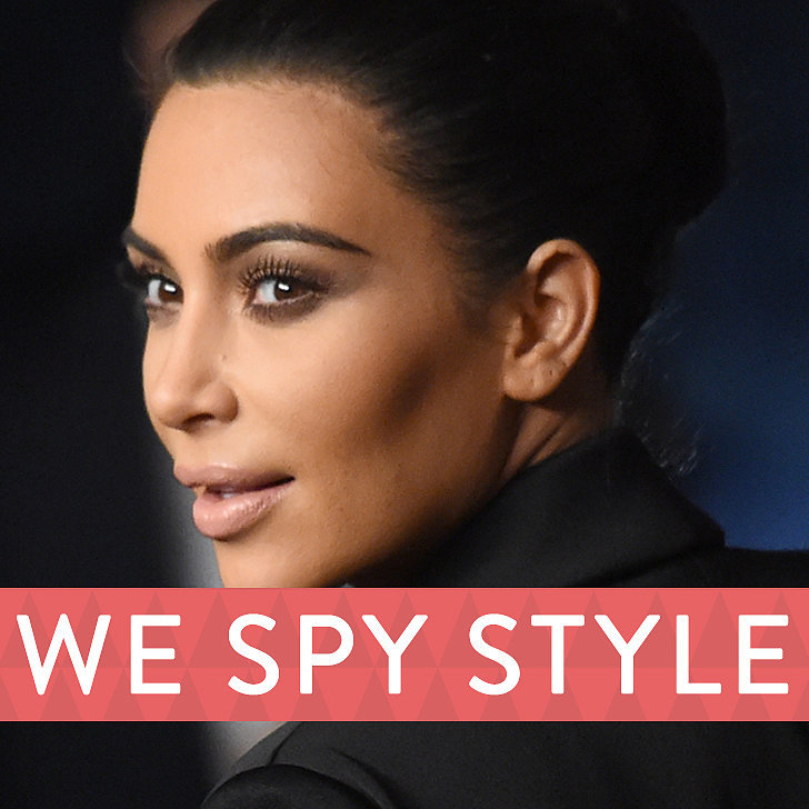 Kim Kardashian Wears A Fur Bikini We Spy Style Popsugar Fashion