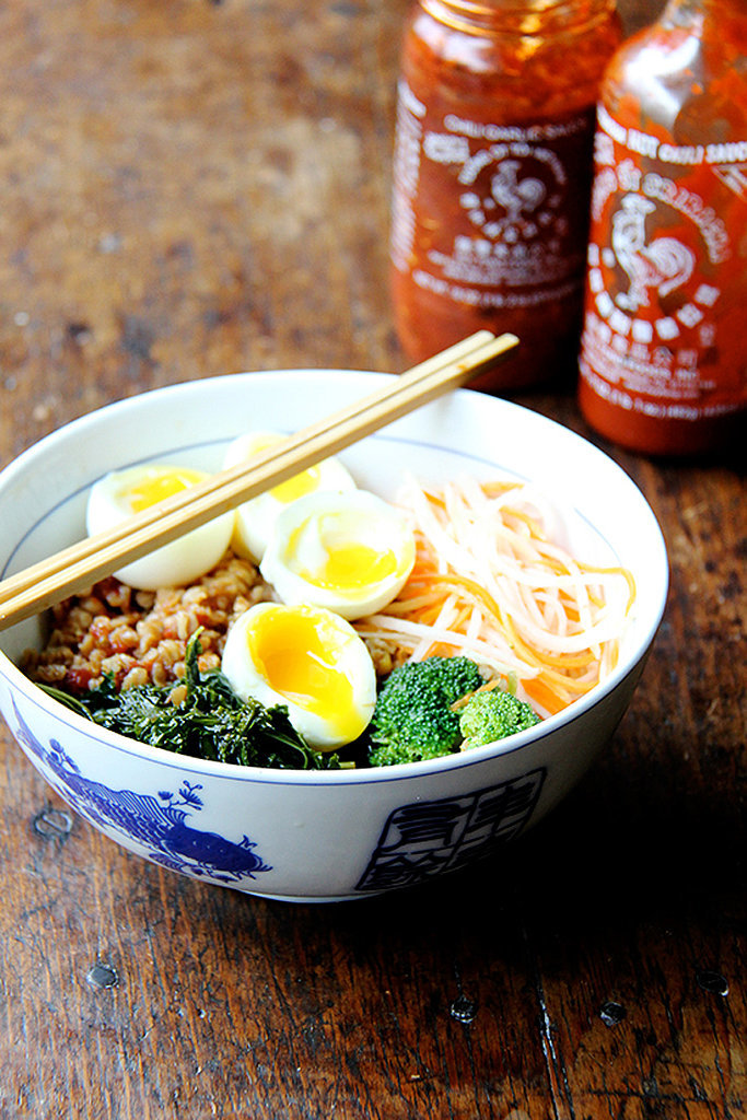 Grain Bowl With Teriyaki Sauce, Greens, and Soft-Boiled Egg Grain Bowl With Teriyaki Sauce, Greens, and Soft-Boiled Egg