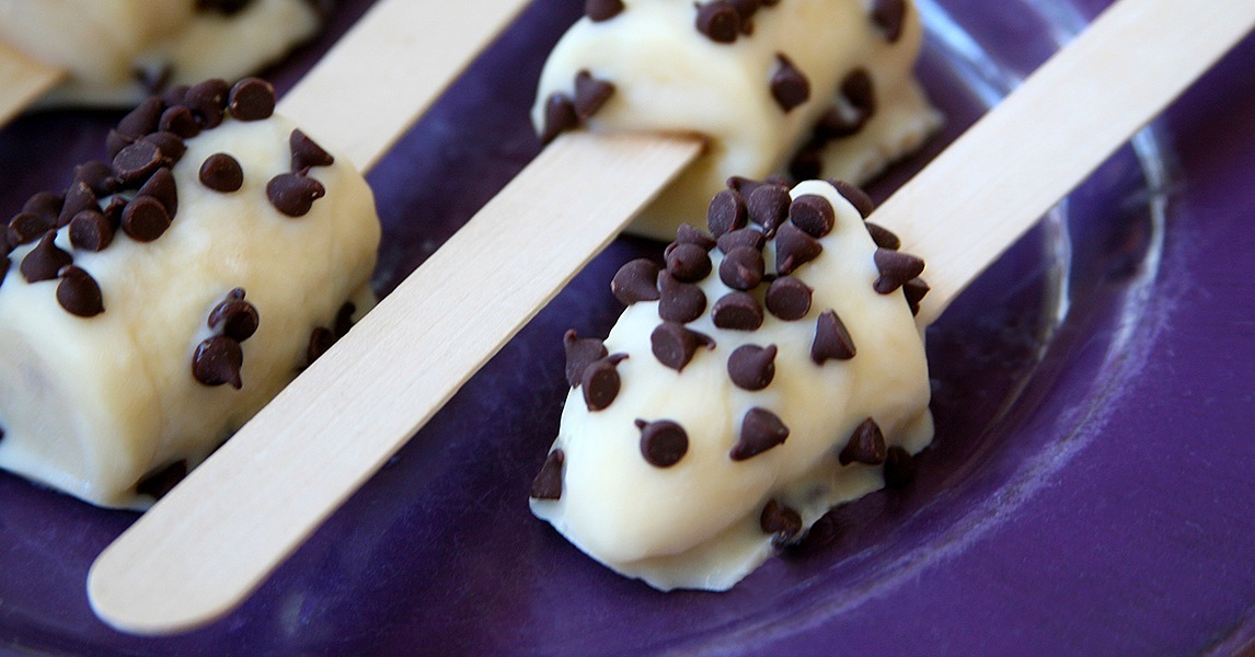 Frozen Banana, Yoghurt and Chocolate Dessert Recipe POPSUGAR Fitness