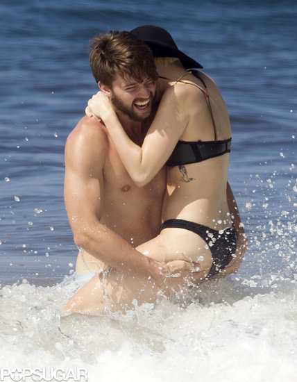 Miley Cyrus and Patrick Schwarzenegger made a sexy splash in Hawaii in January 2015. Miley Cyrus and Patrick Schwarzenegger made a sexy splash in Hawaii in January 2015.