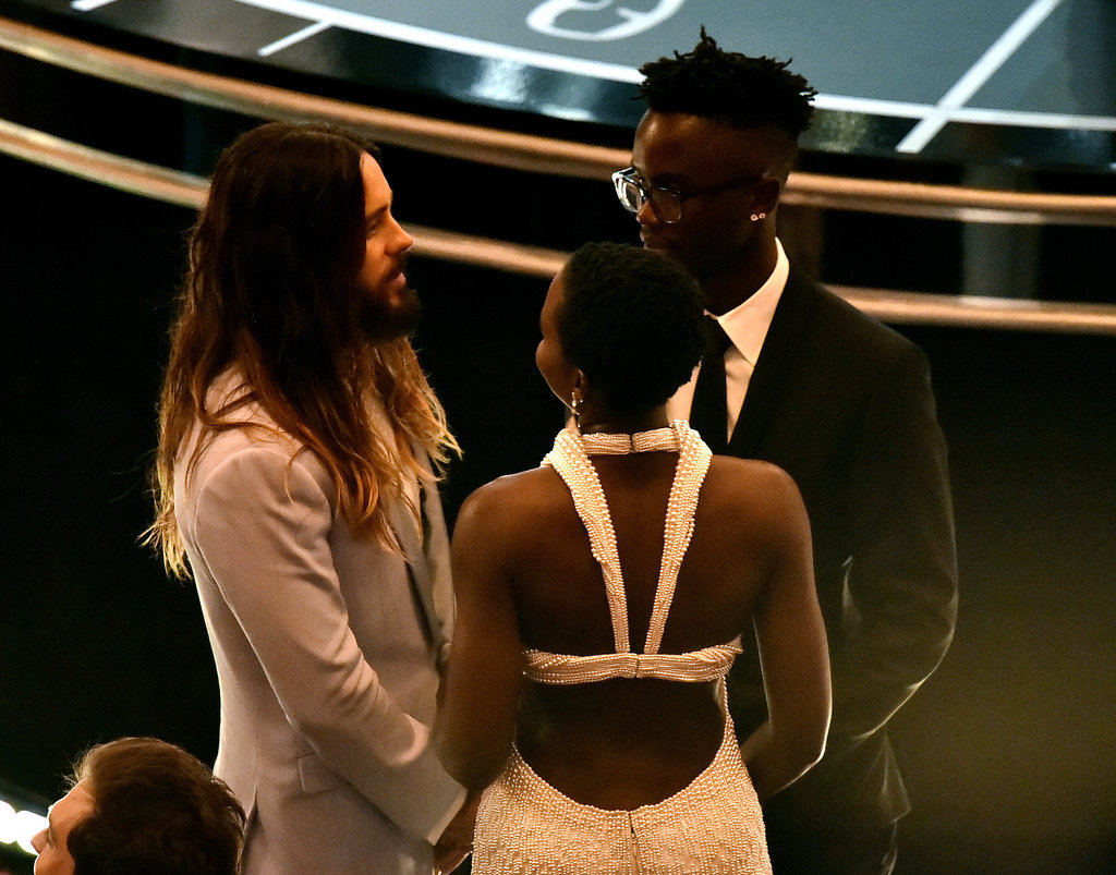 Lupita Nyong'o and Her Brother Peter Jr. Circled Up With Jared Leto