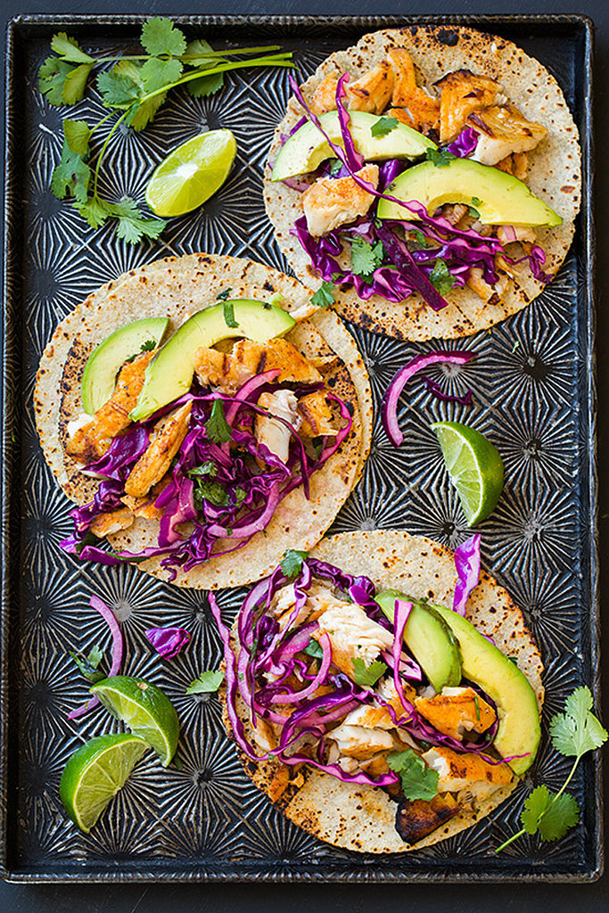 Grilled Fish Tacos With Cabbage Slaw and Avocado Grilled Fish Tacos With Cabbage Slaw and Avocado