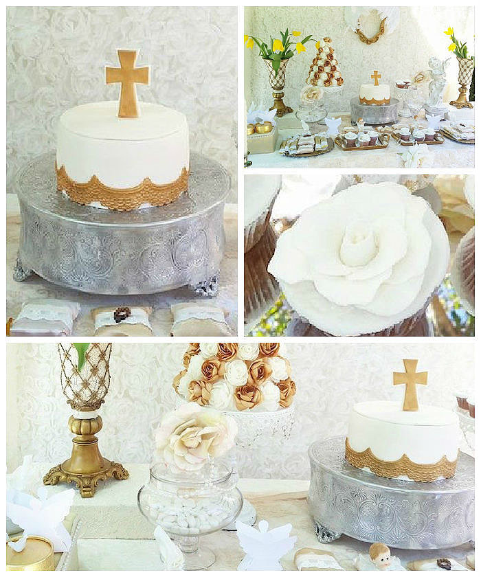 Get Inspired by This White and Gold Baptism Celebration