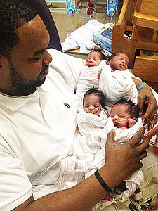 Dad Cares for Quadruplets After Wife's Tragic Death in Childbirth Dad Cares for Quadruplets After Wife's Tragic Death in Childbirth
