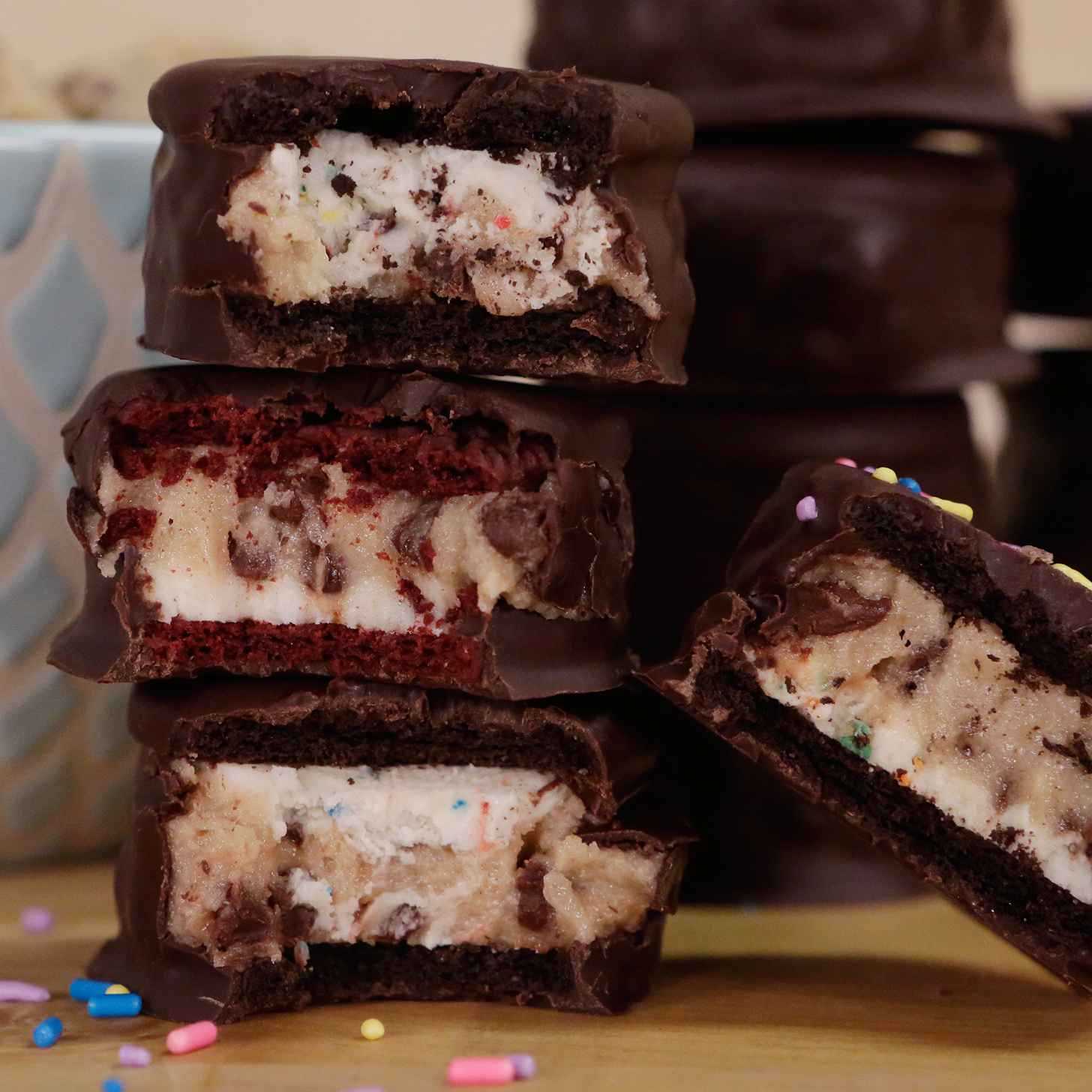 ChocolateChipCookieDoughStuffed Oreos POPSUGAR Food