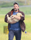 Affleck Holding This Puppy Sweetest