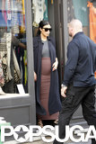 Kardashian Shows Bump Shopping Paris