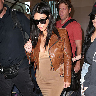 Kim Kardashian Nude Top at the Airport