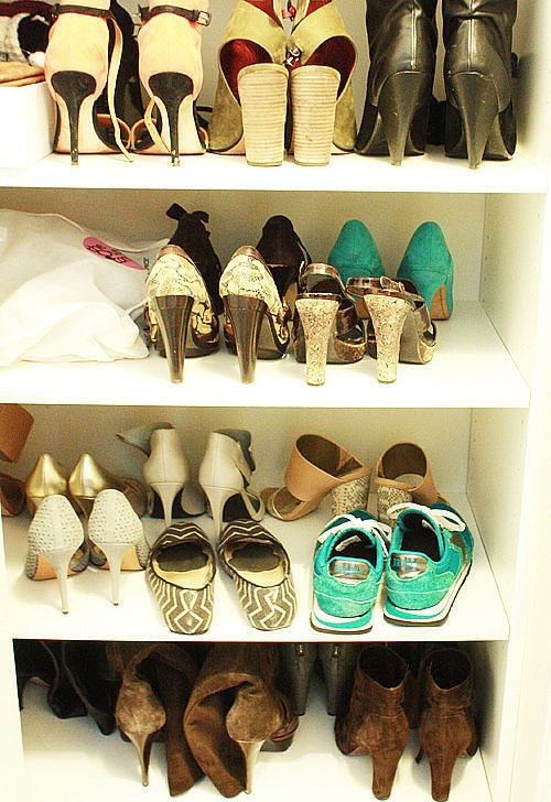Case in point: check out my shoe situation. Note the number of heels in there. I can safely say my shoe collection is 90:10, heels to flats. Read: not San Francisco-friendly. 