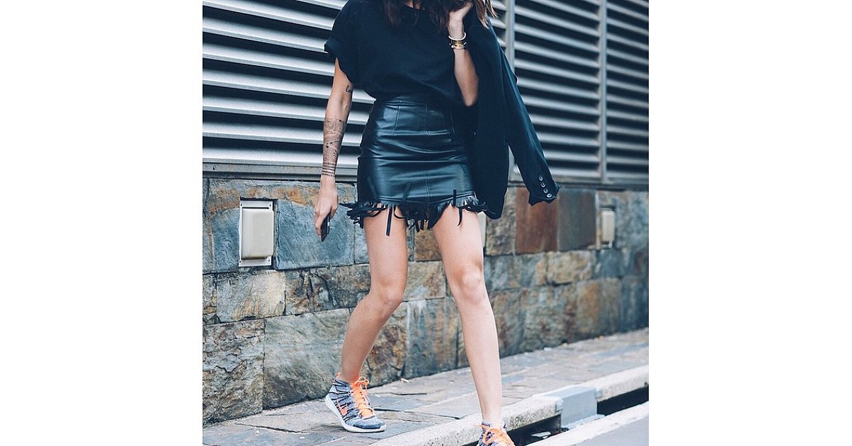 trainers with skirt