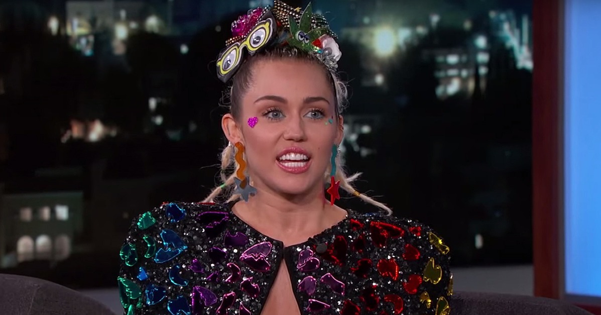 Miley Cyrus Outfit On Jimmy Kimmel Live 2015 Popsugar Fashion 0257