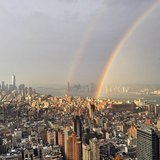 Double Rainbow Reaches Across Manhattan