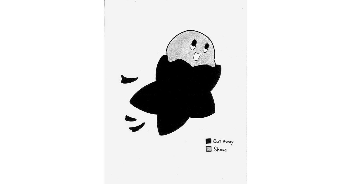 Printable Kirby Pumpkin Stencil