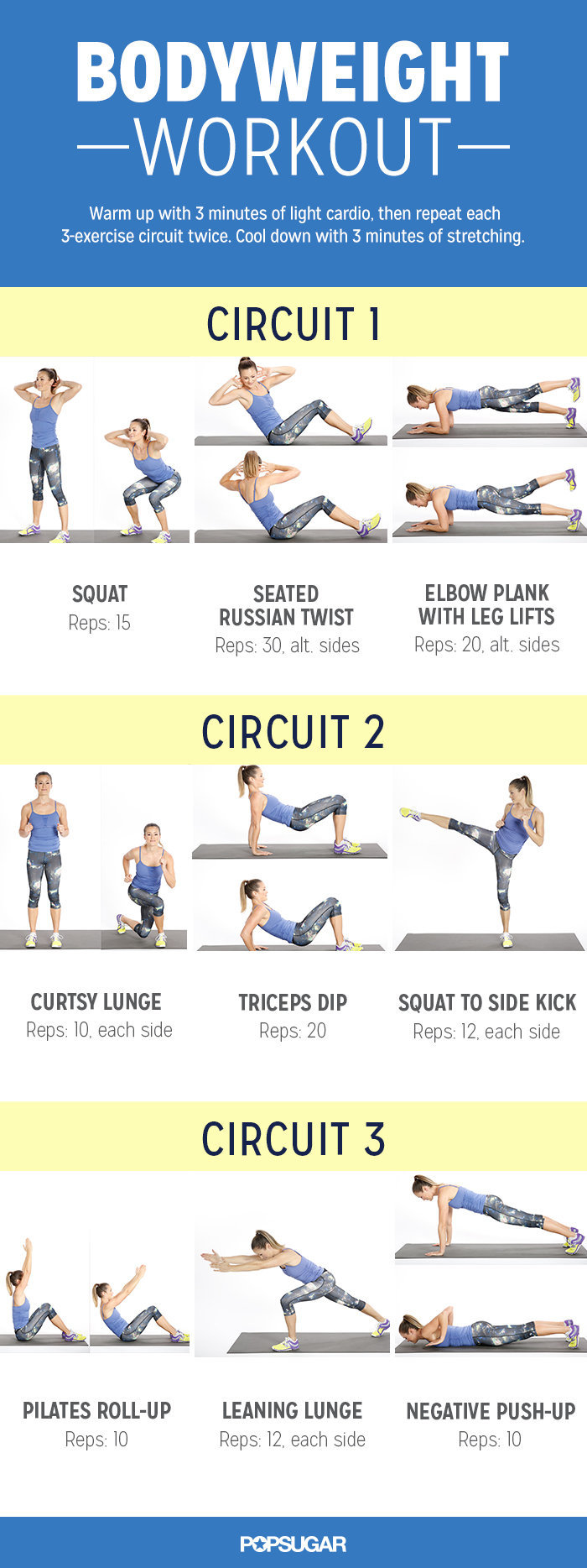 Bodyweight Workout For Women POPSUGAR Fitness Australia