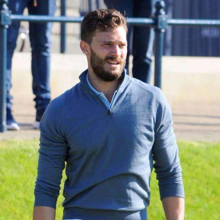 Jamie Dornan Playing Golf In Scotland Pictures