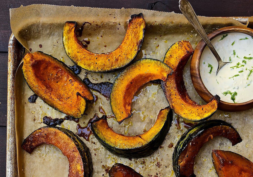 Roasted Kabocha Squash With GingerLime Crème Fraiche More Than 50