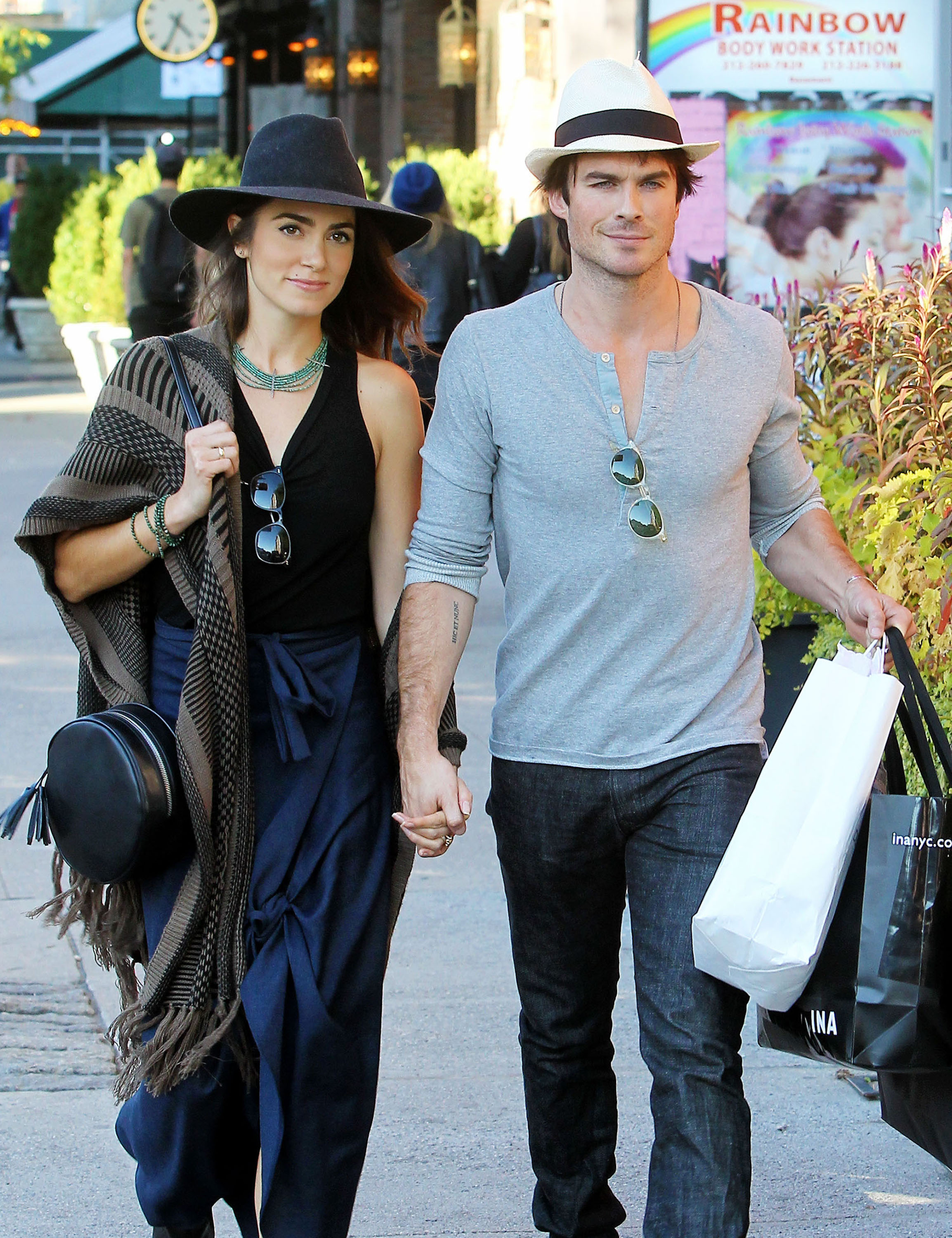 Ian Somerhalder and Nikki Reed Bump Into Famous Pals During an NYC Stroll