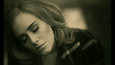 Adele in the "Hello" Music Video
