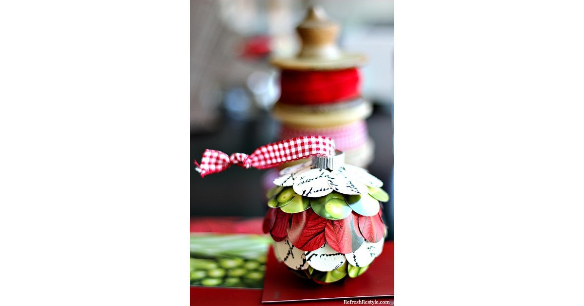 PaintChip Ornaments 34 Creative DIY Christmas Ornaments POPSUGAR