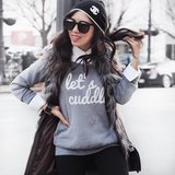 The Fashion Girl's Way to Wear a Sweatshirt to Work