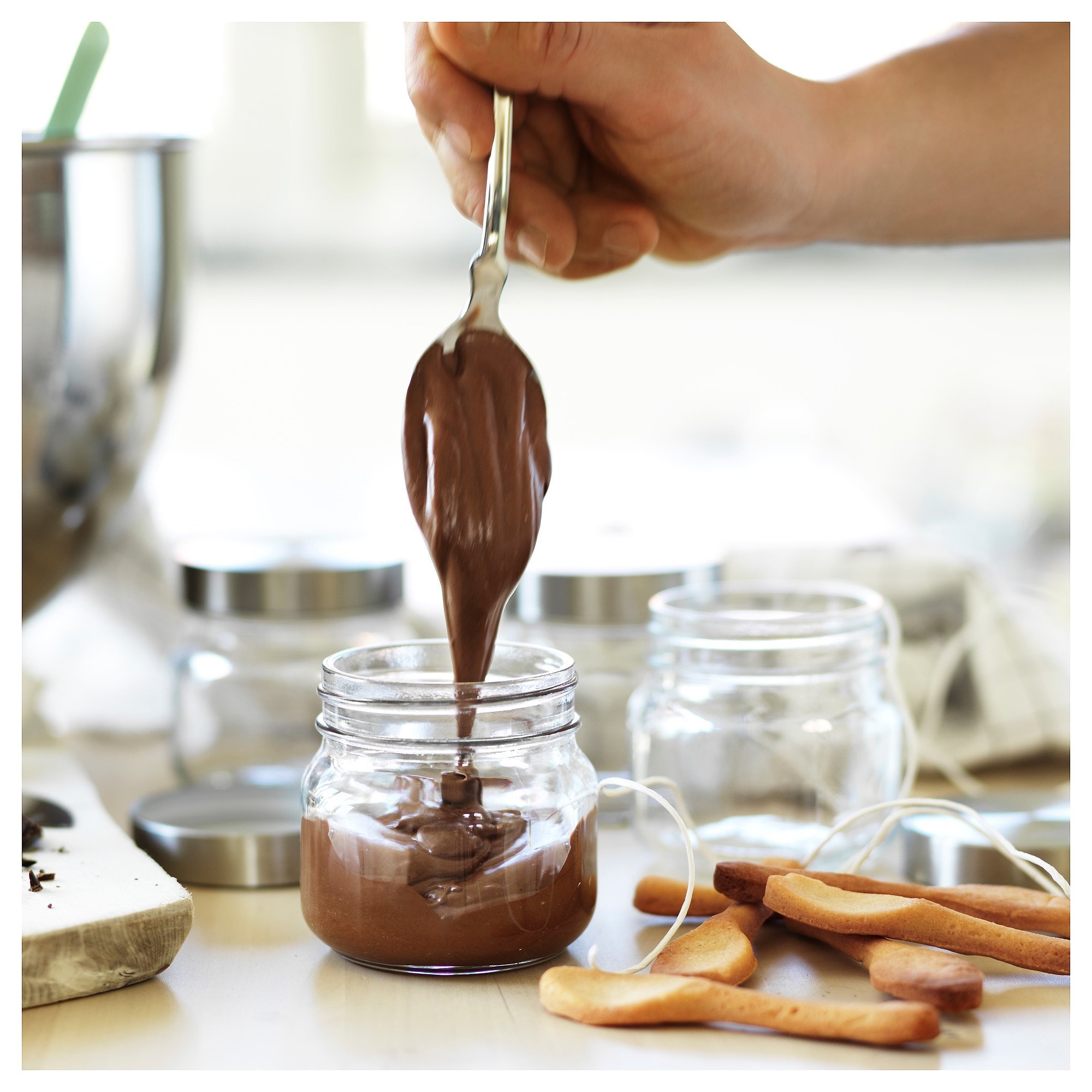 These clear jars (2 for two) are perfect for those baking must haves