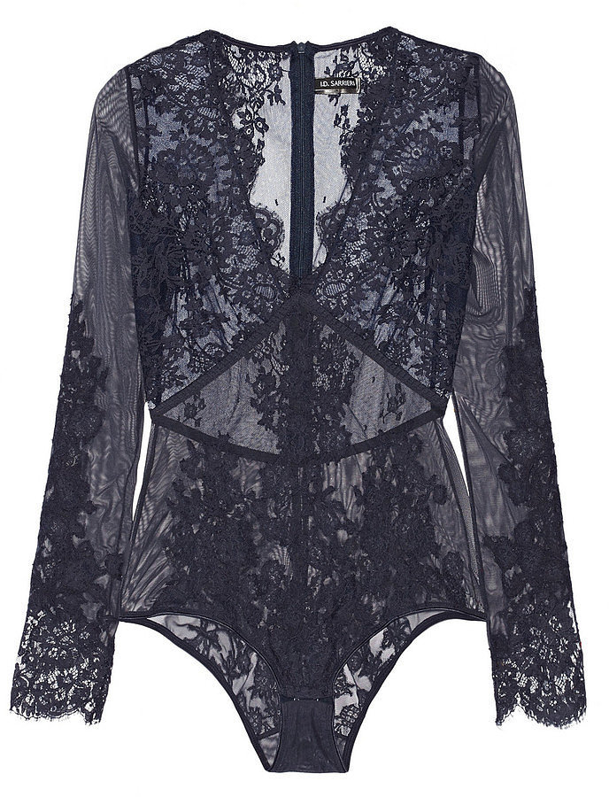 I.D. Sarrieri Stretch-Tulle and Chantilly Lace Bodysuit ($820)

