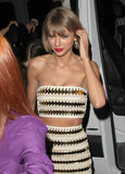 Taylor Swift Sports Huge Smile