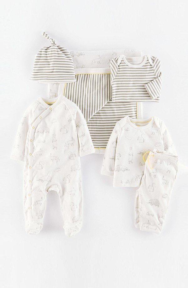 Mini Boden SixPiece Woodland/Grey Stripe Set 25 Adorable Outfits For