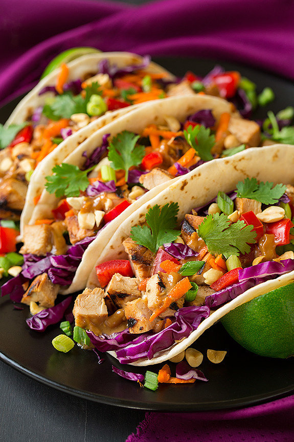 thai chicken tacos recipe dishmaps thai chicken tacos recipe dishmaps