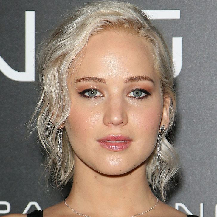 Jennifer Lawrence With Platinum Blonde Hair Spring 2016 POPSUGAR