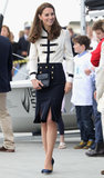 Kate Middleton Suits Sailing Lesson