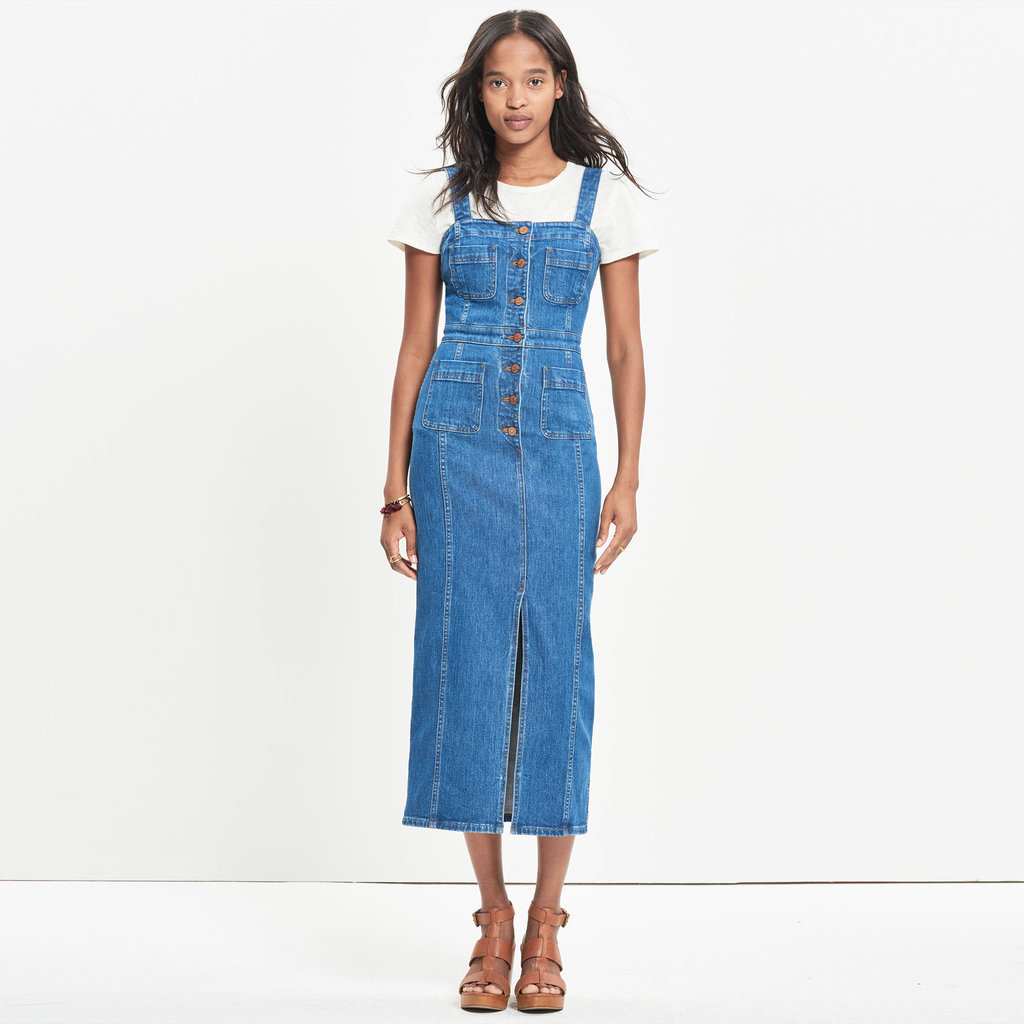 Madewell denim button-front midi dress ($140)
