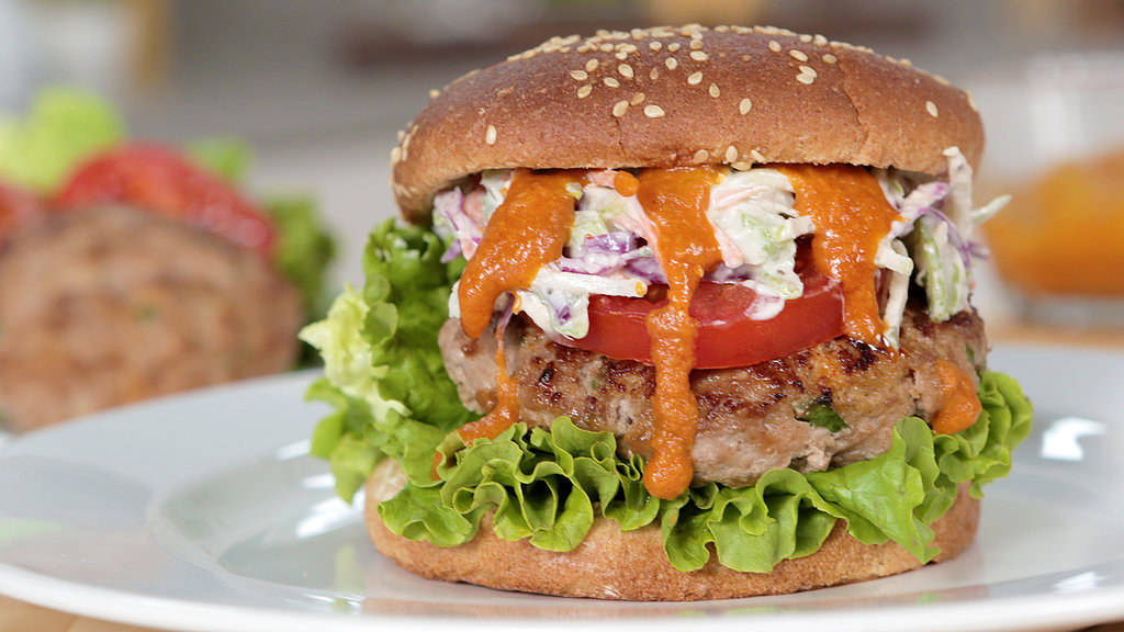 Upgrade Your Grill Out With These Buffalo Blue Cheese Turkey Burgers