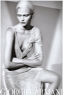Sasha Pivovarova's Sniper Stare for Giorgio Armani Spring 2009 Sasha Pivovarova's Sniper Stare for Giorgio Armani Spring 2009