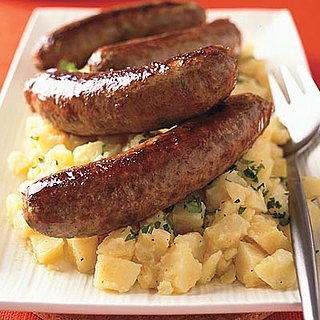Fast & Easy Dinner: Sausages With Warm Potato Salad Fast & Easy Dinner: Sausages With Warm Potato Salad