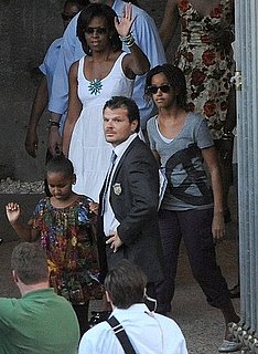 Sasha and Malia Obama Make Gelato at Giolitti in Rome, Italy Sasha and Malia Obama Make Gelato at Giolitti in Rome, Italy