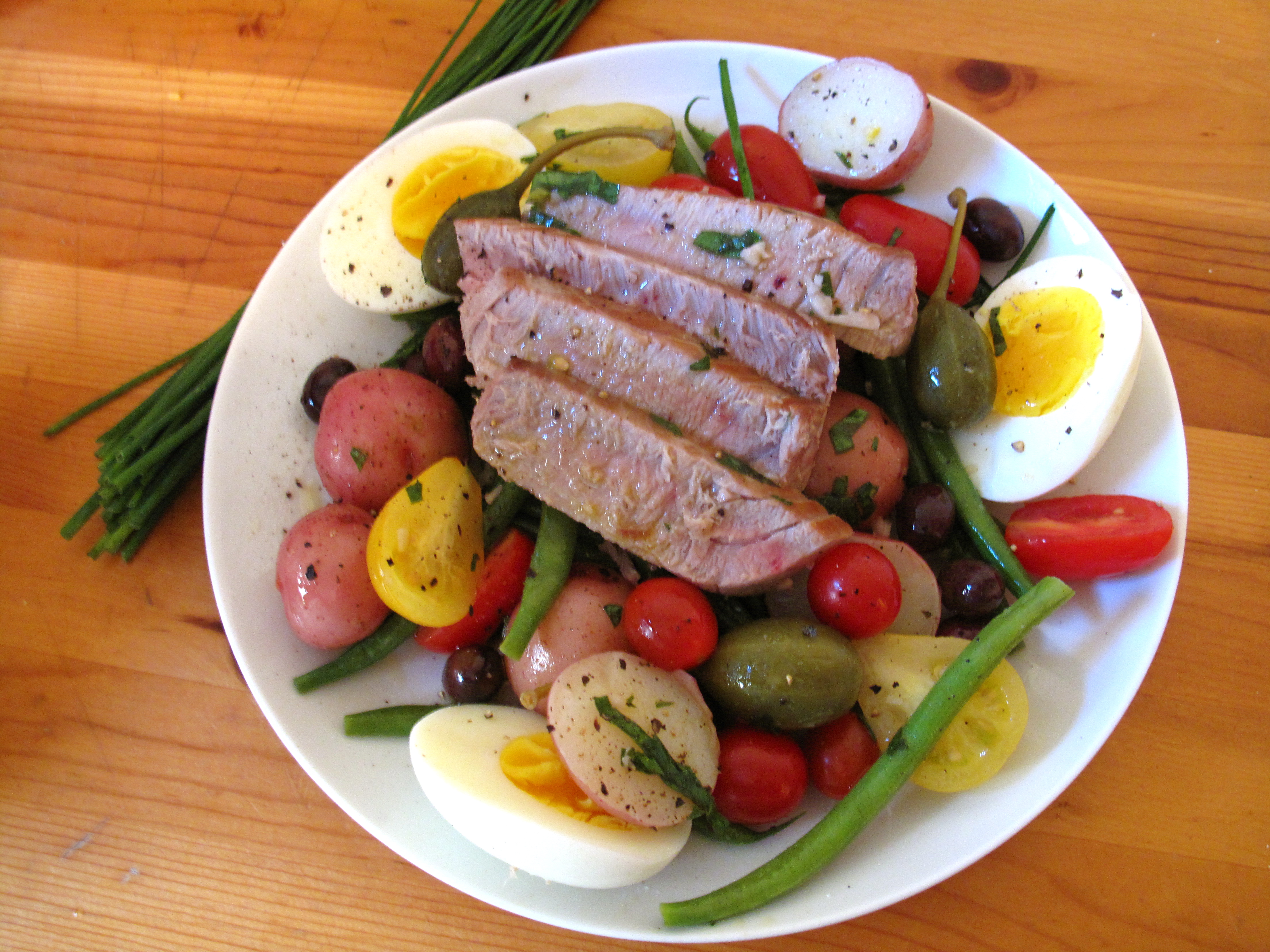 Classic Recipe For Seared Tuna Nicoise Salad Popsugar Food