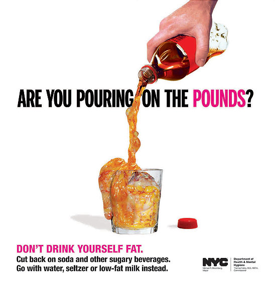 New York Department of Health New Ad Campaign Don't Drink Yourself Fat